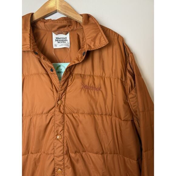 Marmot Men's Rye Shirt Jacket Pockets Snap Copper Sz XXL NWT - Picture 3 of 8